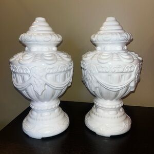 Rare Vintage Art Deco Victorian Edwardian Newel Post Light Shade Decor